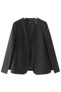 SKLS027  大量訂製斗篷西裝外套  設計淨色高端袖開叉女西裝  西裝外套供應商
